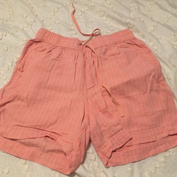 Pink and white stripe shorts. - Picture 3 of 3
